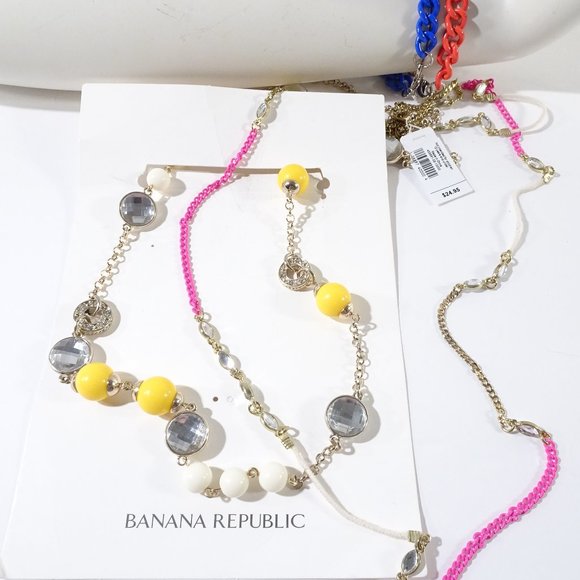 Gap Banana Republic Jewelry - Banana Republic Gap Necklace Banana Bracelet LOT 4
